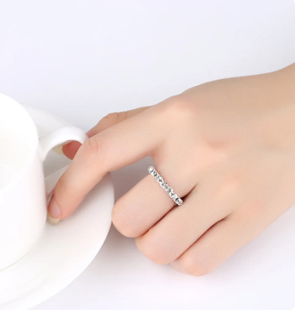 1 Row Rhinestone Ring